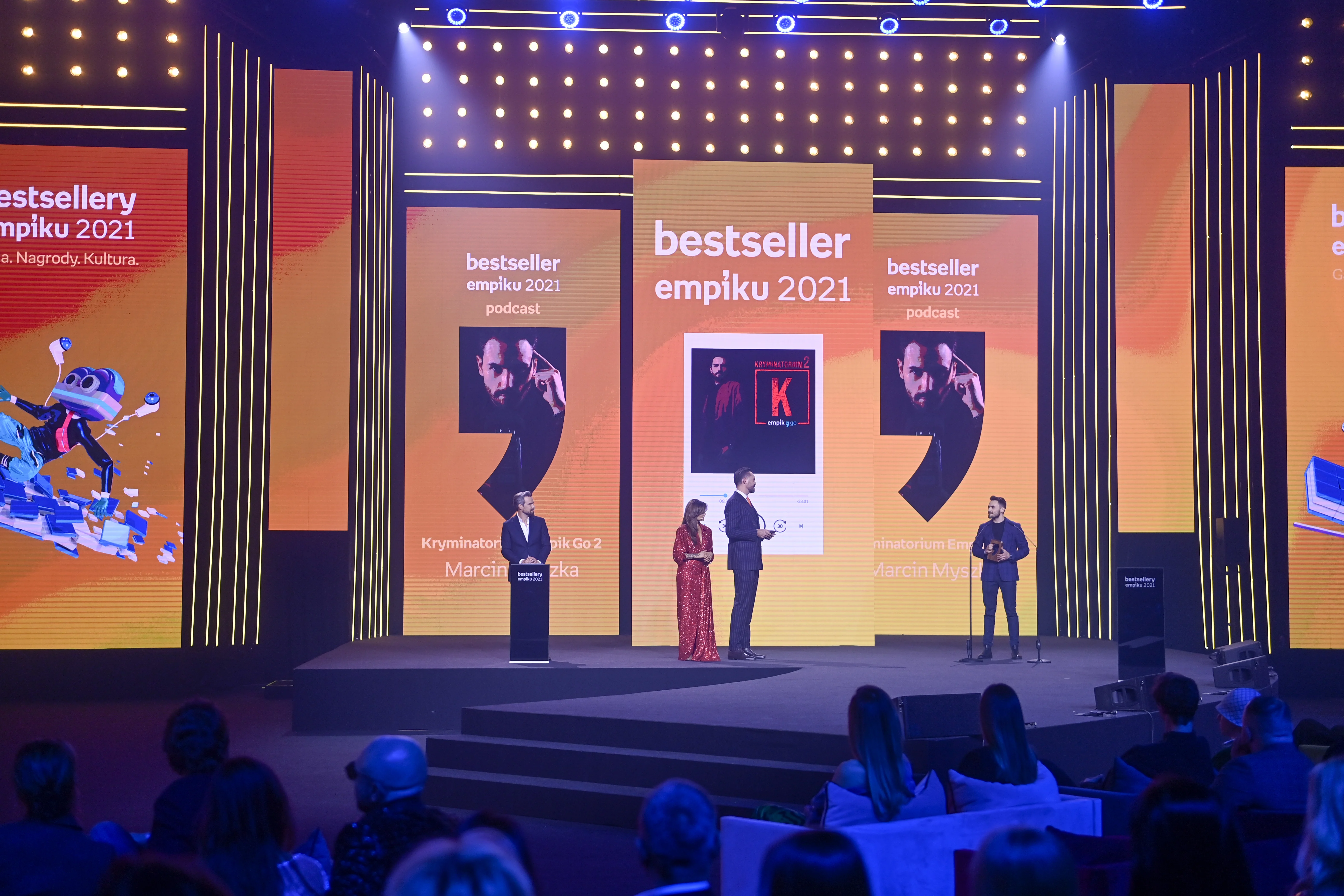 Marcin Myszka podczas gali Bestsellerów Empiku